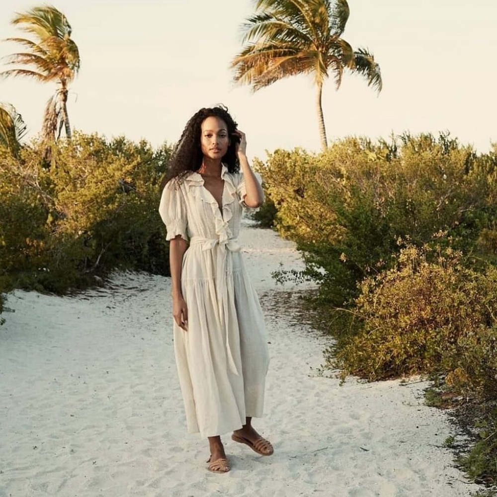 Doen Poet Dress in Marble